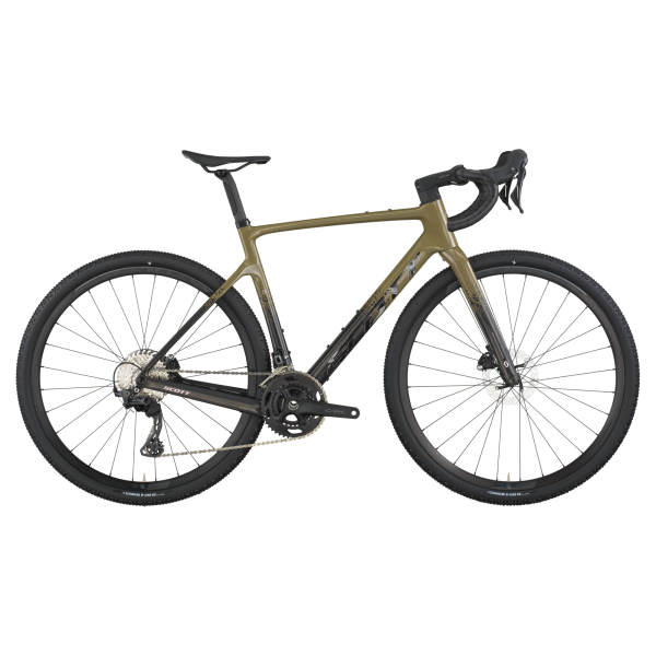 Scott Addict Gravel 40 - kaki green/carbon black - M